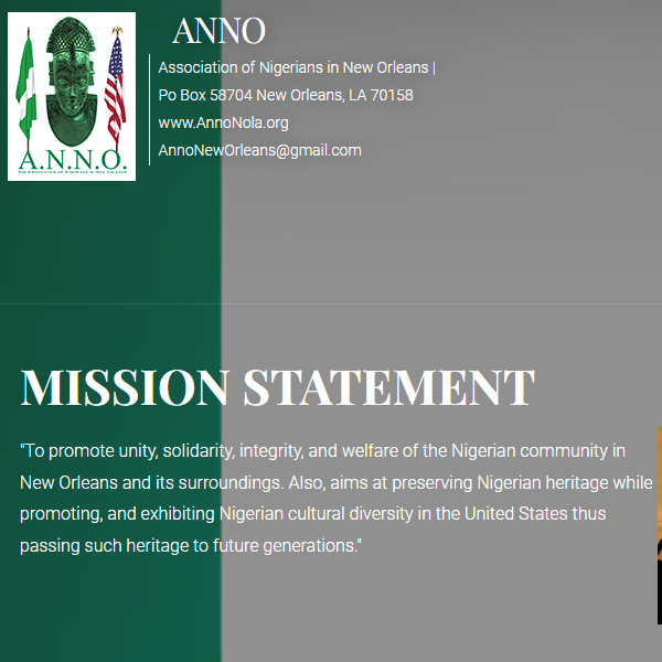 Nigerian Category Near Me - Association of Nigerians in New Orleans