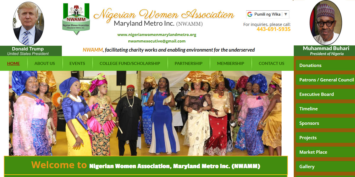 Nigerian Women Association Maryland Metro Inc.